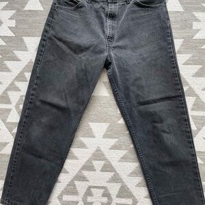 Men's Black Levi Orange Tabs 550 36x30